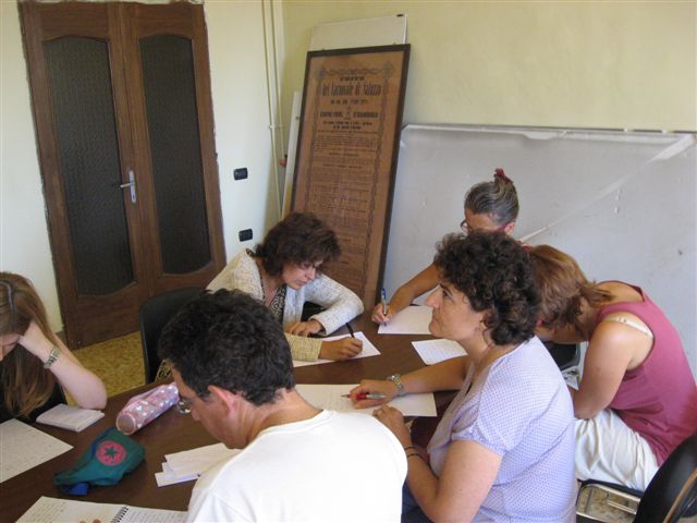 Qui invece si lavora...